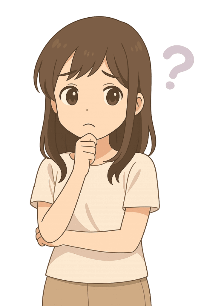 疑問を抱える女性